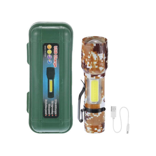 USB Rechargeable Torch Light Type A/B Available(T22565)