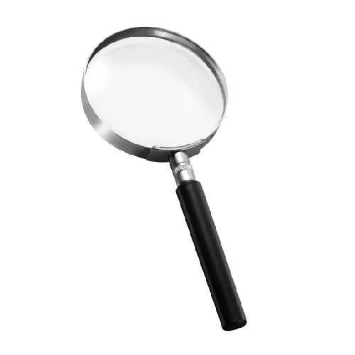 A2 Handheld Magnifying Glass 90mm Lens, Clear Optical Zoom for Reading and Detail Work (T27369)