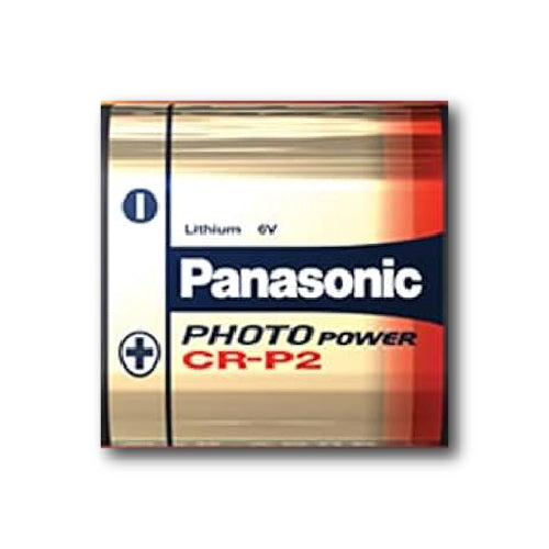 Panasonic CR-P2 Lithium 6V Battery Reliable  Power for Cameras & Devices (T05090)