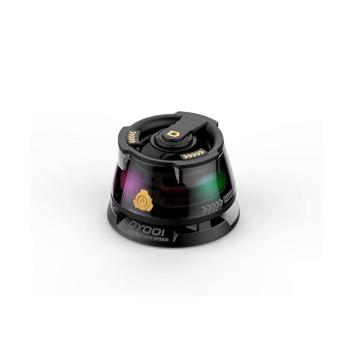 BLACK CROWN DY100 Mini Magnetic Bluetooth Speaker RGB LED, Rechargeable, Portable (SN)
