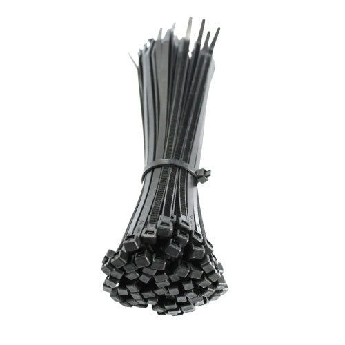 Kuwes Heavy Duty Nylon Cable Ties 8.0mm Black 100pcs Up to 114kg Tensile Strength - Alqamarshop