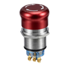 Waterproof Metal Push Button Stop Switch 19MM 3 Pins