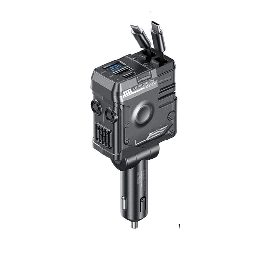 WEKOME WP-C59 75W Car Charger Retractable Cable and Dual Port Fast Charge (SN)