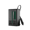 Green Lion GC-300 7-in-1 Car Power Inverter DC to AC with USB, Black