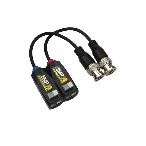 8MP HD Passive Video Balun Split-Joint CCTV UTP Transceiver for CVI/TVI/AHD/CVBS Cat5e/Cat6