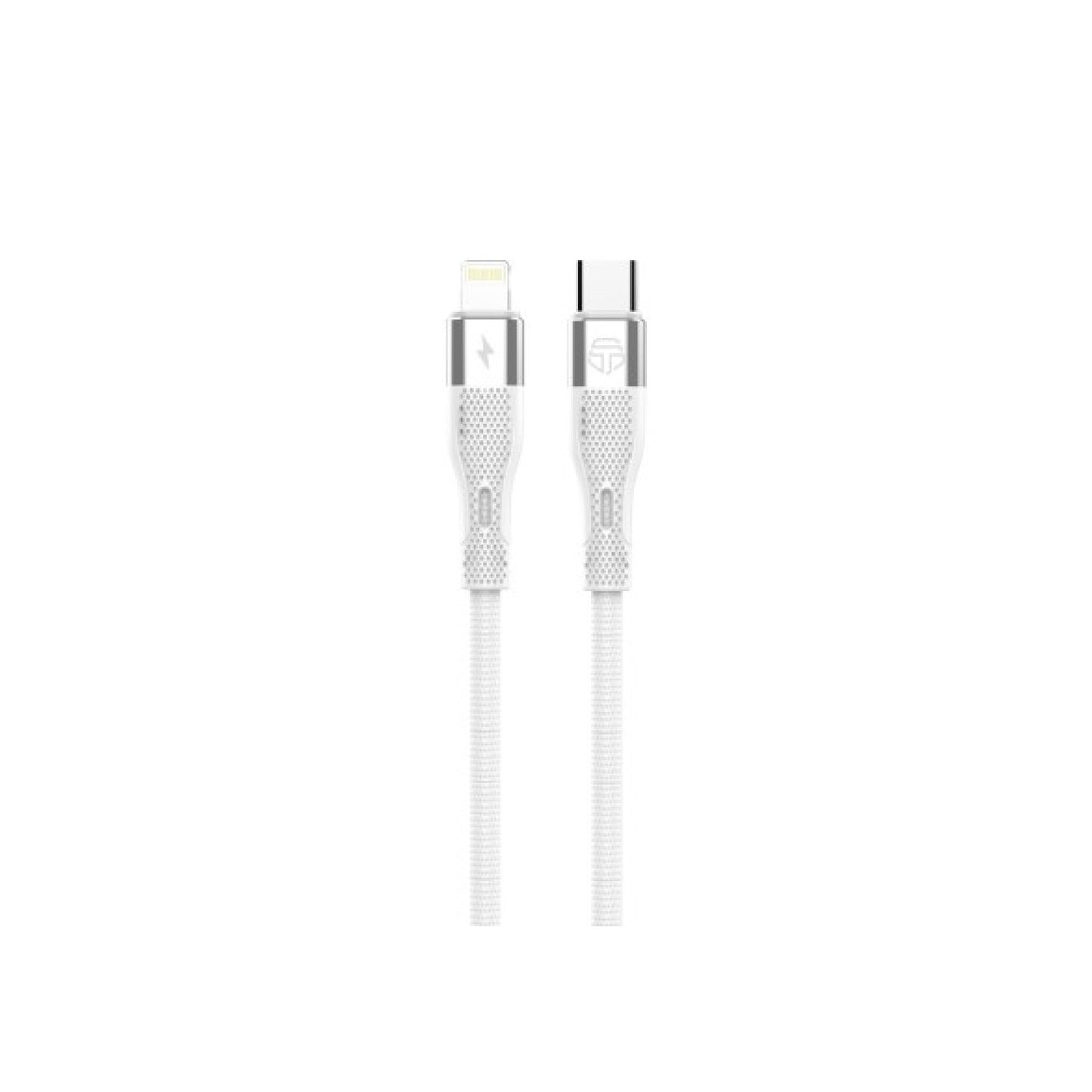 Budi Charge & Sync Cable Type c to lightning – 3m  (9.8ft), 27W Fast Charging, Aluminum Shell, Reversible