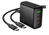 Hoco CS27B PD67W3 4-Port Fast Charger  67W GaN Adapter with Type-C to Type-C Cable (SN)