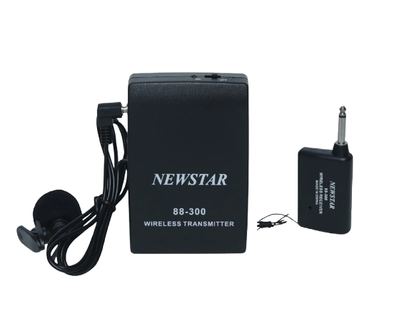 NewStar Professional Wireless Clip Microphone with Transmitter(88-300) – Clear & Reliable Audio  (T11009)