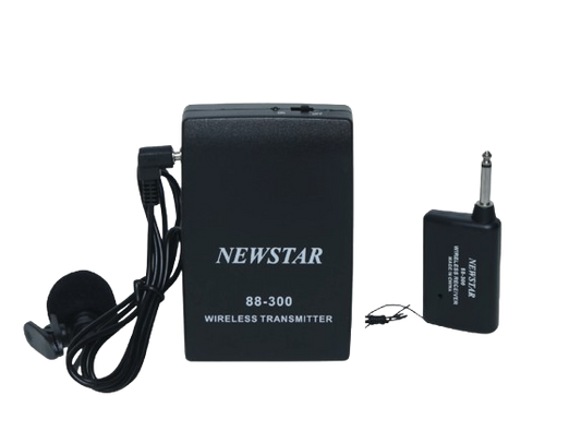 NewStar Professional Wireless Clip Microphone with Transmitter(88-300) – Clear & Reliable Audio  (T11009)