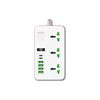 Power Socket 4 USB 2 Type C 2500w A06 10 Meter (T26873) - Alqamarshop