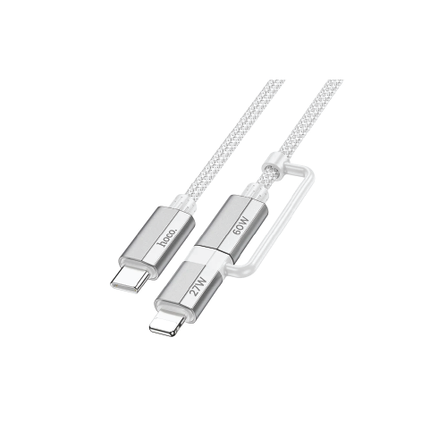 Type-C/Lightning Cable – Hoco U134 Primero 2-in-1 1.2M