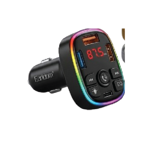 Earldom ET-M110 4-in-1 Bluetooth FM Car MP3 Player with Dual USB 3.1A Charging, RGB Light & Hands-Free Calls