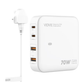 VIDVIE Multi 4 USB Ports Portable Charger White GaN USBC 100W PLB147