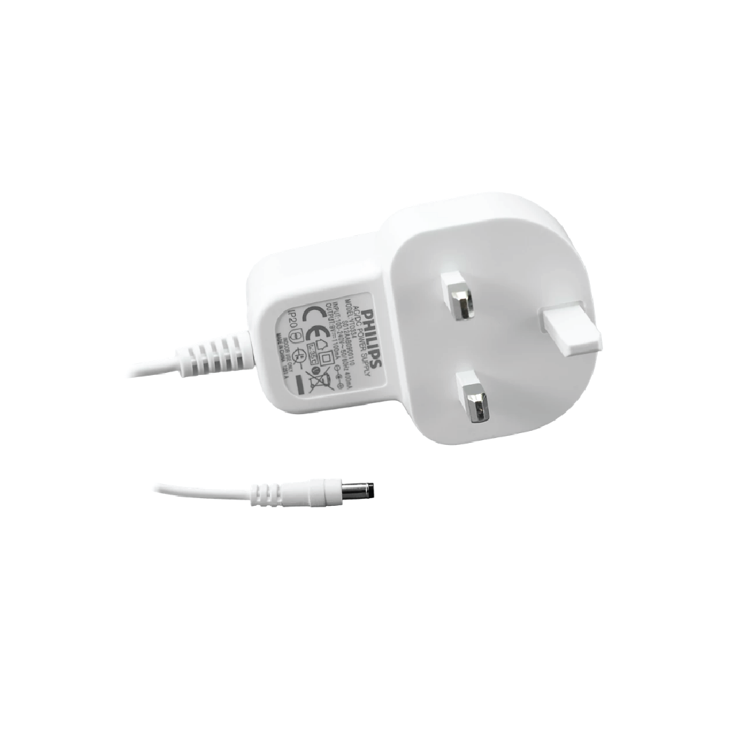 Philips 9V 1A AC/DC Switching Power Adapter –  Universal SMPS Power Supply with UK 3-Pin Plug