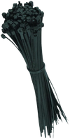 Kuwes Heavy-Duty Nylon Cable Ties –Pack of 100 (Black, 4.8mm) (T26957) - Alqamarshop