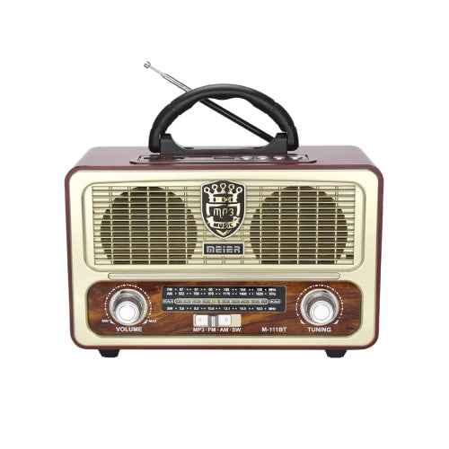 Meier M-111BT 5.0BT FA/AM/SW3 Band DSP Radio Portable and High-Performance (T24898)