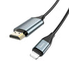 Hoco UA15 Lightning to HDMI Cable1080p HD Output, 2m (SN)