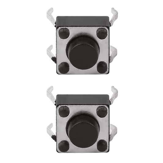 4-Pin Vertical Tactile Micro Switch 7mm – Momentary  Push Button for PCB (12V DC, 50mA) (T13670)