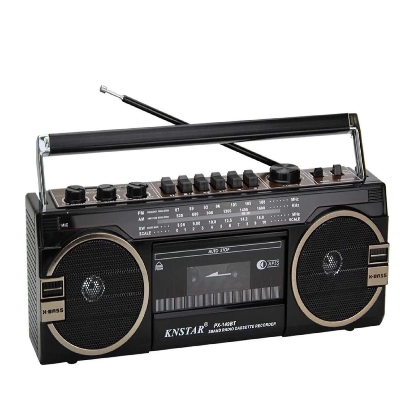Knstar 3-Band Radio with USB & SD Slot –  Models PX-149BT / PX-148BT