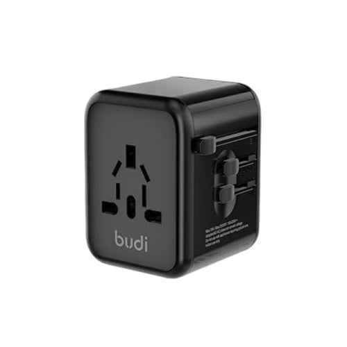 Budi 20W Global Travel Charger 4 Port (2 USB + 1 Type-C) with World Storage Box (T27063)