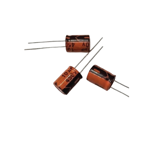 10µF 450V Radial Aluminum Electrolytic Capacitor – Polarized High-Voltage Capacitor