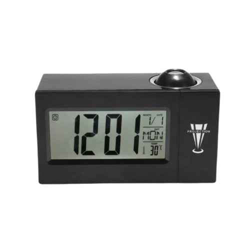 Voice Control Backlight LCD Clock DS-618 Smart Digital Alarm Clock with Temperature Display (T21750)