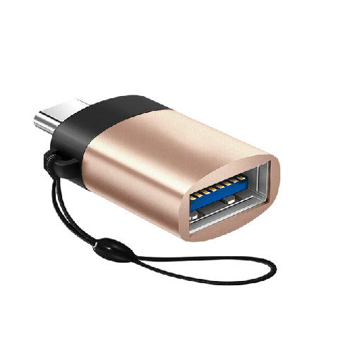 OTG USB 3.0 Adapter V8/Type-C Dual Interface for Smartphones Tablets Alloy Shell (T24044)