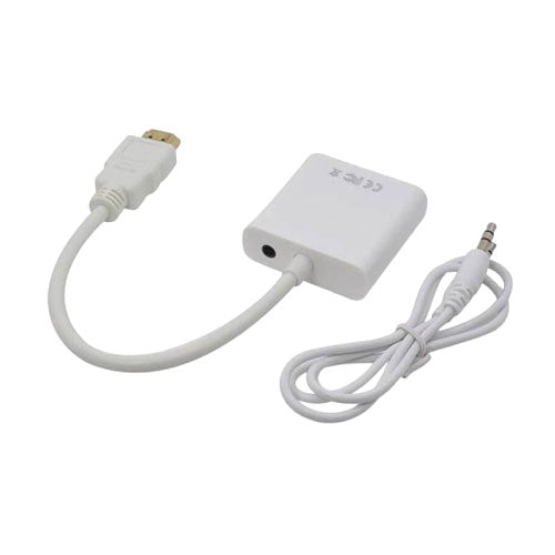 High-Performance HDMI to VGA Cable Video Converter for Monitors and Projectors (T10550)