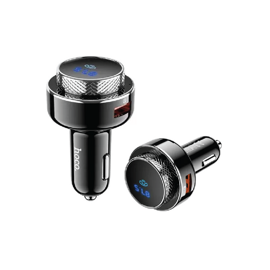HOCO Wireless Car Bluetooth FM Transmitter-Dual USB  3A Car Charger & Hands-Free Audio Adapter