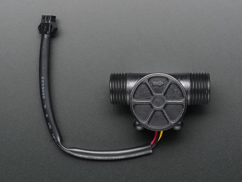 Liquid Flow Meter Sensor 1/2 Inch Plastic