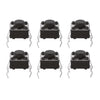 4-Pin Vertical Tactile Micro Switch 7mm – Momentary  Push Button for PCB (12V DC, 50mA) (T13731)