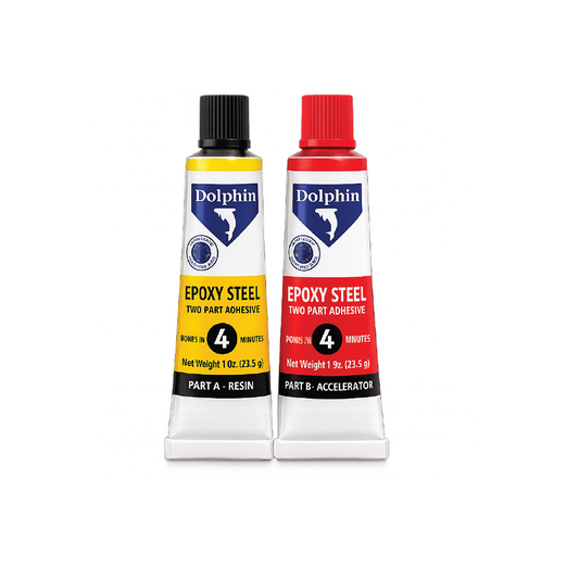 Dolphin Power Bond Epoxy Steel Adhesive 100ML –  Fast-Curing Heavy-Duty Two-Part Industrial Repair Glue