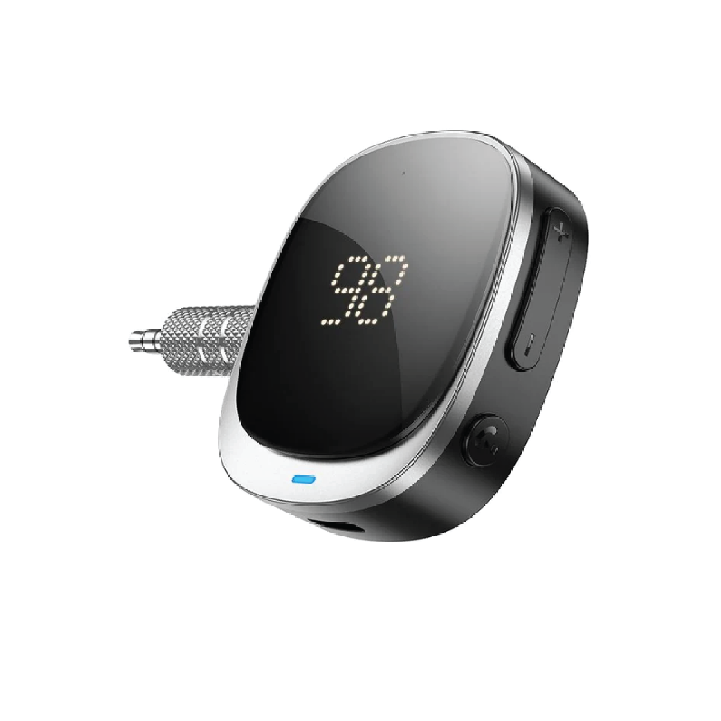 HOCO E80 Travel Car AUX Bluetooth Receiver-Bluetooth 5.0 Wireless Audio Adapter for Car Stereo Systems