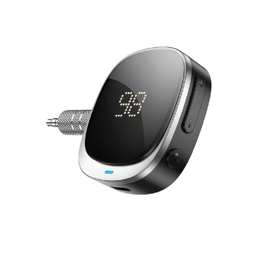 HOCO E80 Travel Car AUX Bluetooth Receiver-Bluetooth 5.0 Wireless Audio Adapter for Car Stereo Systems