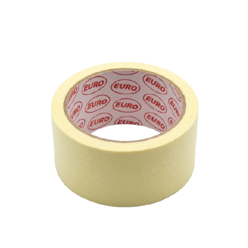 EURO 3-Inch Paper Masking Tape – 25 Yards, Strong Adhesion & Clean Residue-Free Removal