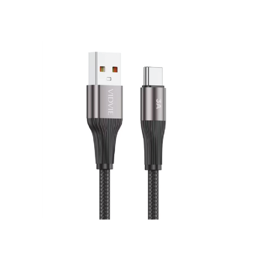 VIDVIE CB4038-3T USB to Type-C Data Cable 3M –  3A Fast Charging & High-Speed Sync Cable