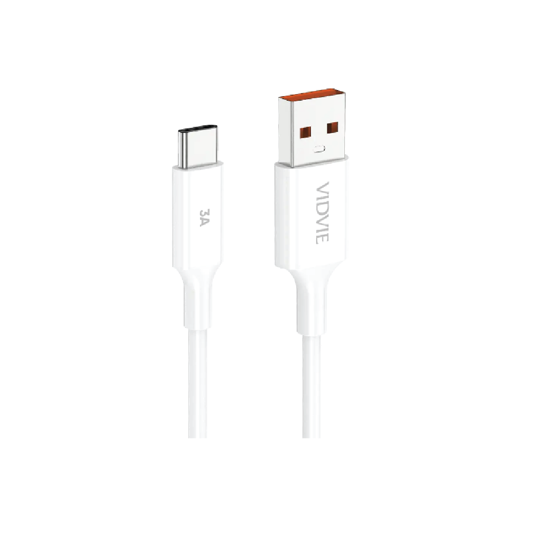 VIDVIE CB4049T Type-C Data Cable 1M – 3A  Fast Charging & High-Speed Sync USB-C Cable