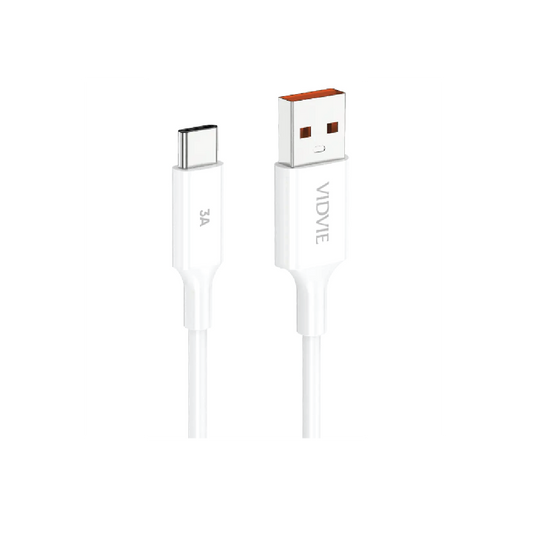 VIDVIE CB4049T Type-C Data Cable 1M – 3A  Fast Charging & High-Speed Sync USB-C Cable