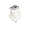 VIDVIE PLB158 GaN Fast Charger – 33W Type-C &  30W USB Dual Port UK Plug Wall Charger
