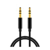 3.5mm Stereo Male to Male AUX Audio Cable Universal  AUX Cord for Car with Gold-Plated Plugs (T09799) - Alqamarshop