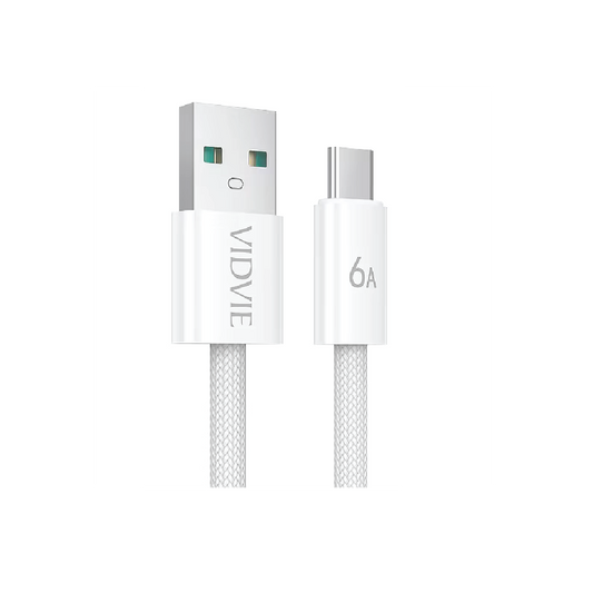 VIDVIE CB4011I-2 USB-A to Lightning Cable 2M – 3A Fast Charging & Data Sync Cable for Apple Devices