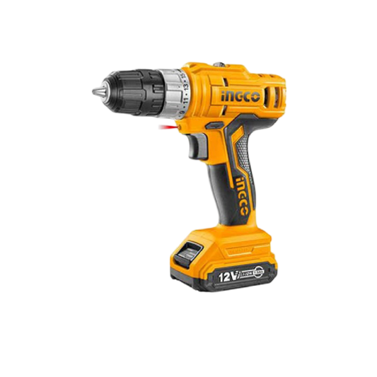 Ingco 12V Lithium-Ion Cordless Drill  – Powerful and Versatile Drill for Every Task (T26984) - Alqamarshop