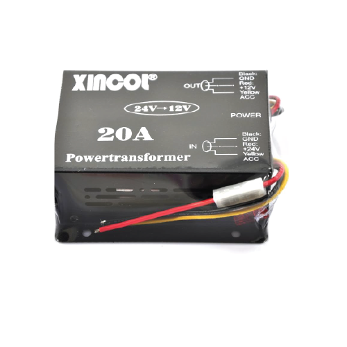 LECXO DC-20A 24V to 12V DC-DC Power Converter – 20A 240W Voltage Reducer
