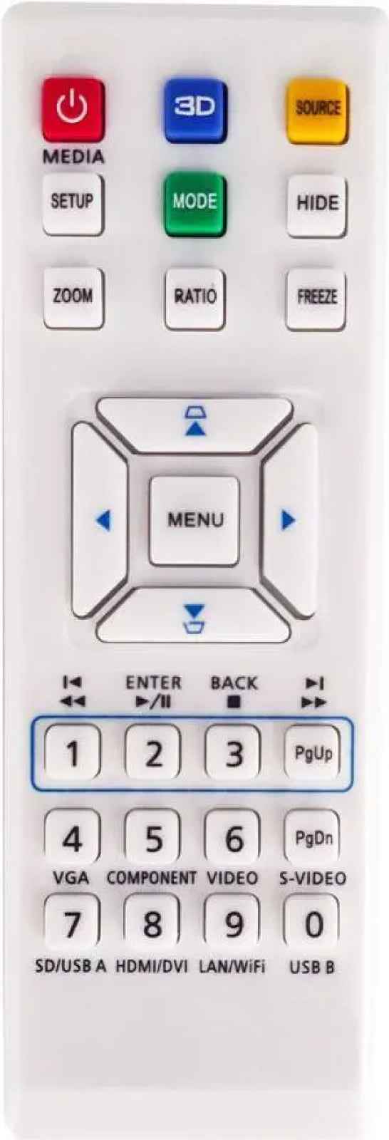 Acer Universal Projector Remote Control Compatible with Multiple Projector Models (T27789)