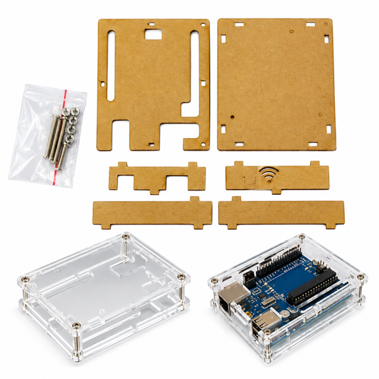 Arduino UNO R3 Transparent Acrylic Case Protective Enclosure
