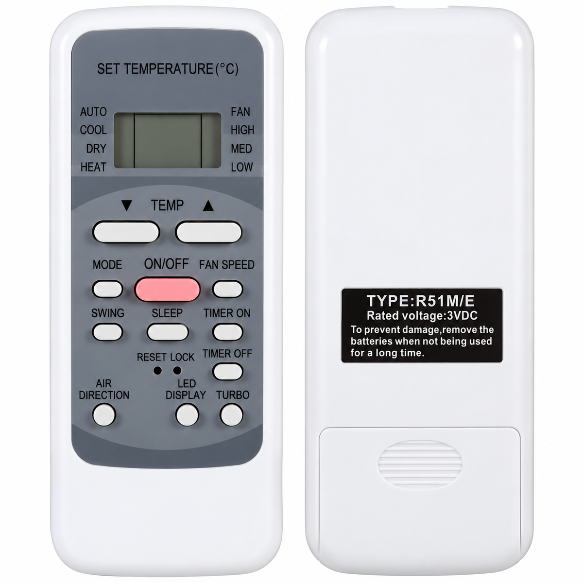 Midea R51M/E AC Remote Control – Replacement Air Conditioner Remote