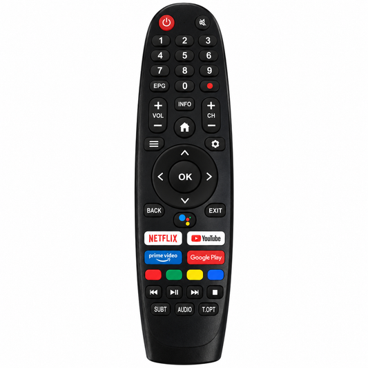 Dexon Smart TV Remote Control – Voice Assistant & Streaming Keys (T26216)
