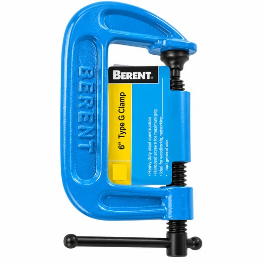 Berent BT-9168 8-Inch G-Type Clamp Heavy-Duty Metal C-Clamp