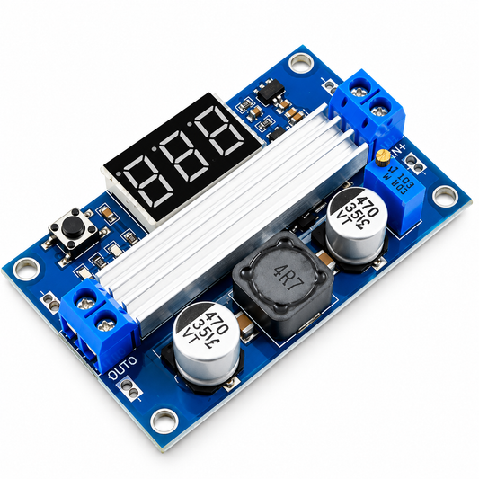 LTC1871 100W DC-DC Boost Converter 3.5-35V with LED Voltmeter
