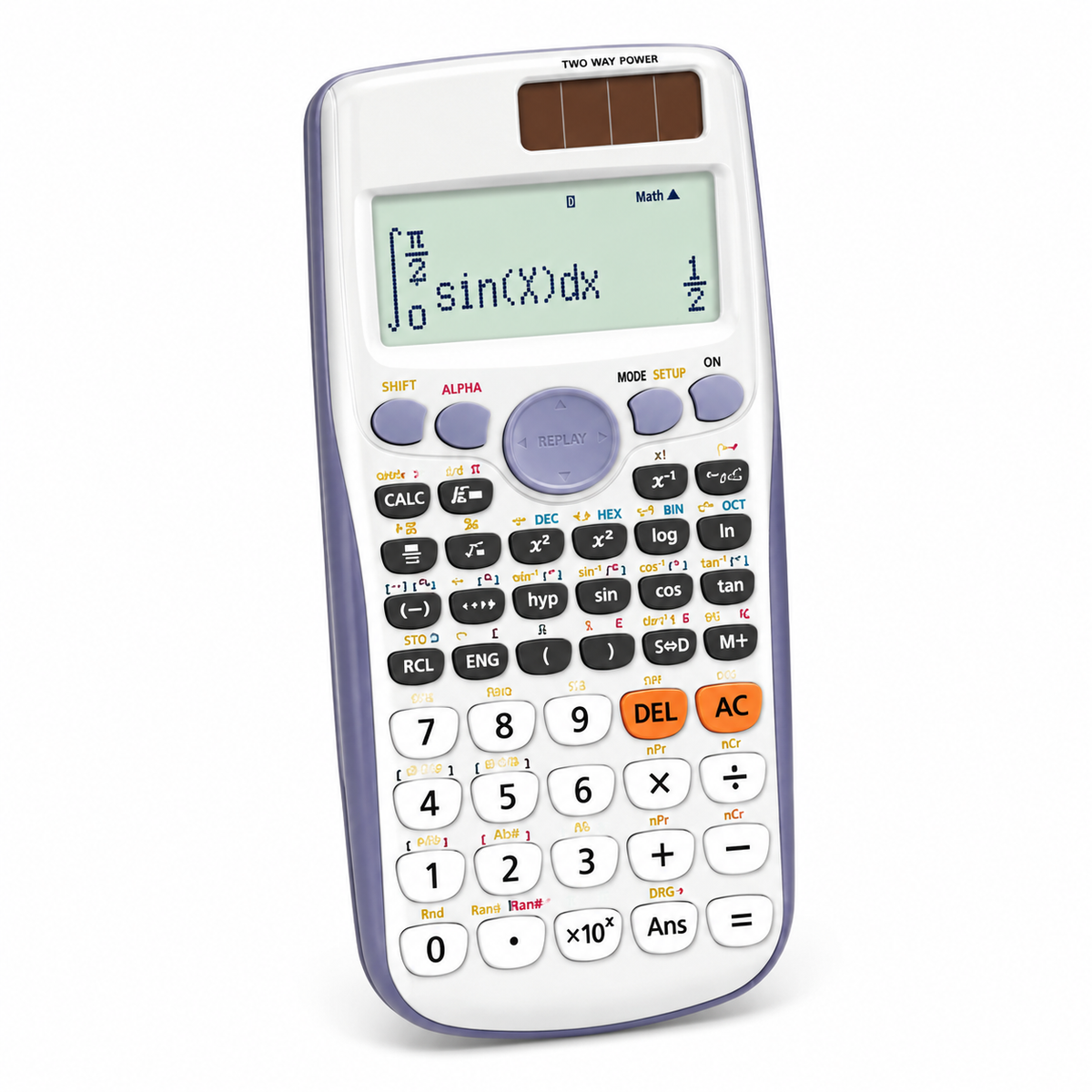 آلة حاسبة علمية DexinBST KK991ES Plus، 417 وظيفة، شاشة عرض التعبيرات، طاقة مزدوجة (T27687)